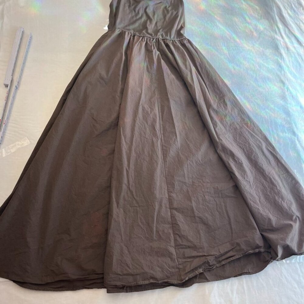 NEW Melloday Fit & Flare Midi Dress Chocolate Brown Nordstrom Size S-FLAW - Picture 3 of 16